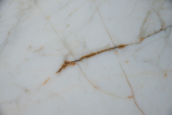 Tulipán Knoll ovalado original (244x137) Calacatta Gold (Oro) Eero Saarinen – Mesas de comedor, Marble (photo 12 of 15)