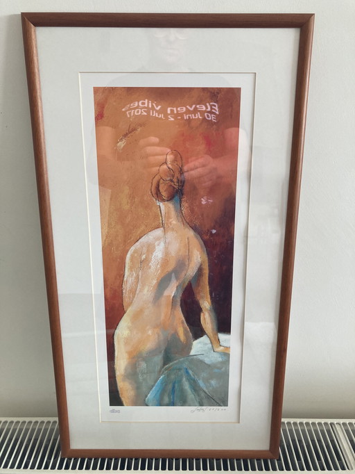 Reproduction 68/200 "Femme nue" S. Dehaes