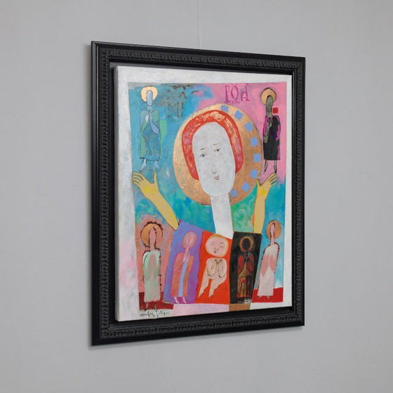 Image 1 of Peintures diptyques figuratives de Wouter Stips, Pays-Bas, années 2000