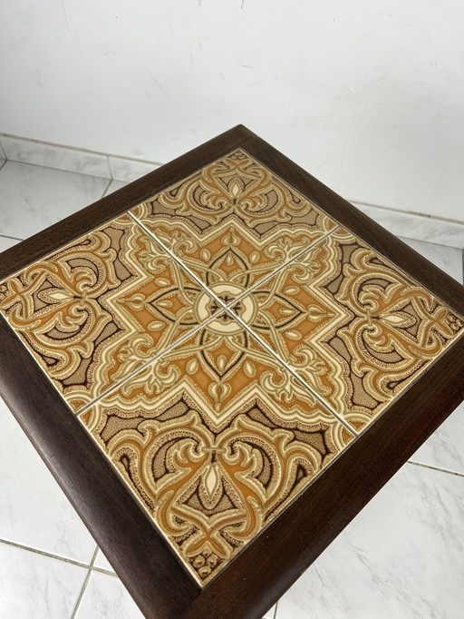 Vintage G-Plan side table with ceramic top