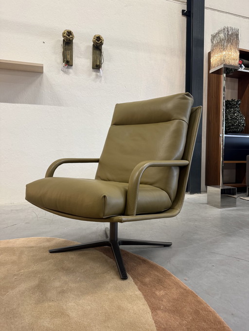 Leolux Kudo Two Fauteuil Raffino Fennic leer 