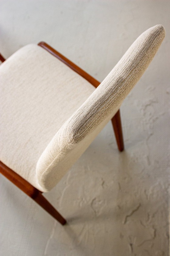 Image 1 of 4 teakhouten stoelen