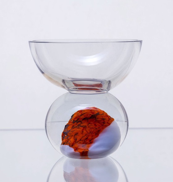 Image 1 of Pièce décorative en verre du milieu du XXe siècle, années 1970