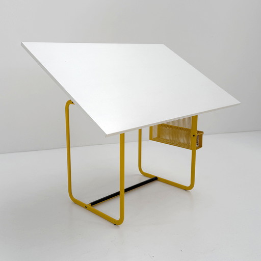 Yellow Wire Drafting Table/Desk, 1980s