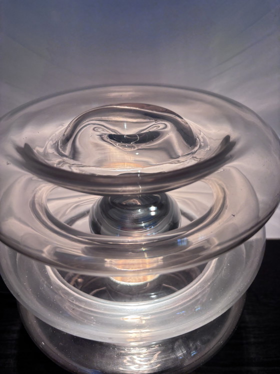 Space Age Table Lamp Glashütte Limburg 'Bulb' 'Moon' Series – Metal (photo 10 of 12)