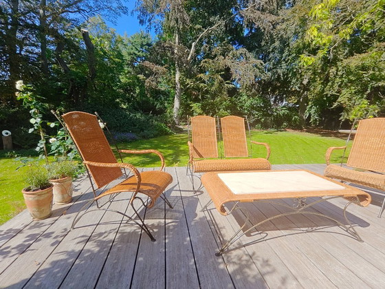 Elegante Rattan-Gartenmöbel – Garten-Sets, Marble, Metal (photo 2 of 7)