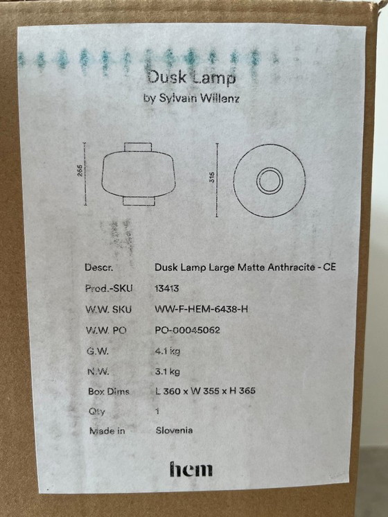 Image 1 of 2 x Hem Dusk Große Lampe