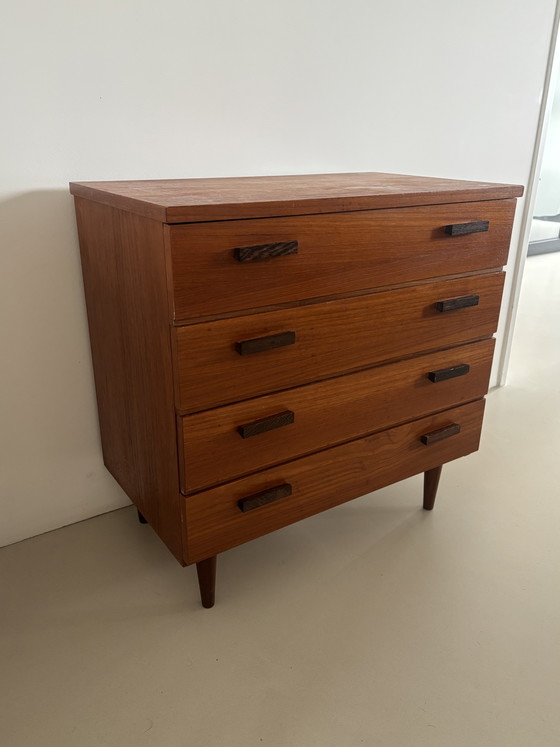 Image 1 of Deens teak jaren 60 ladekastje 