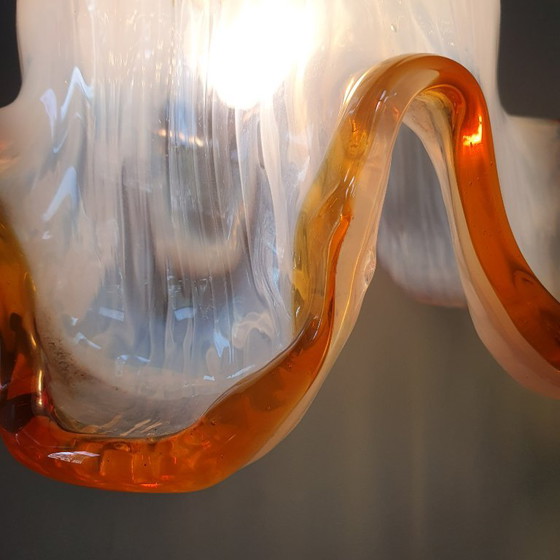 Set of 2 Vintage Murano Pendant lamps - Italy - Mid Century – Metal, Murano Glass (photo 13 of 21)