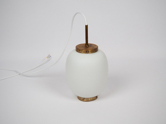 Image 1 of Danish vintage pendant lamp Kina by Bent Karlby, Lyfa, 1946