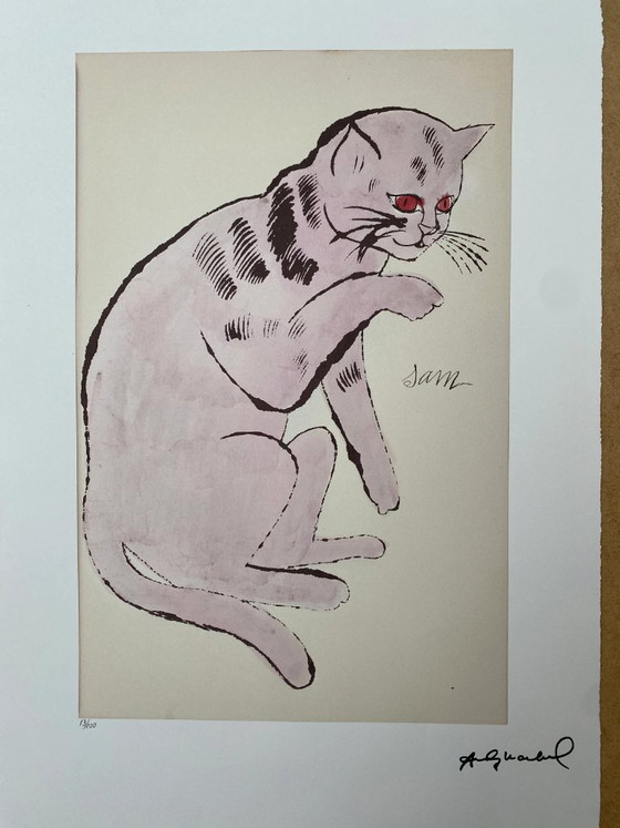 After Andy Warhol, Cat Sam, 1980s, Lithograph – Lithographs & prints, Paper (photo 5 of 8)