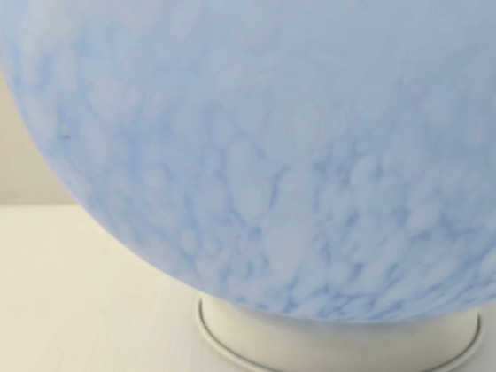 Image 1 of Lampada da tavolo vintage a forma di uovo, anni '70-'80, vetreria Vianne, anni '70-'80