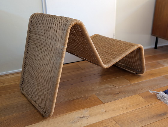 Image 1 of Vintage IKEA Hestra rotan loungestoel – jaren 80
