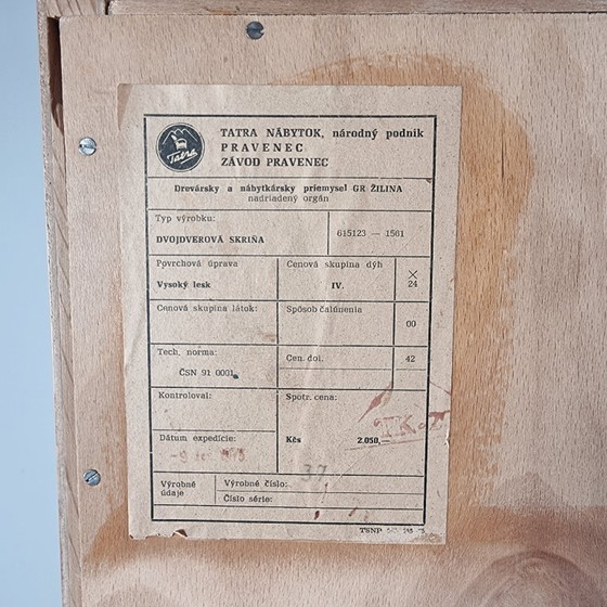 Image 1 of Armadio vintage in frassino di Tatra Nabytok, anni '70