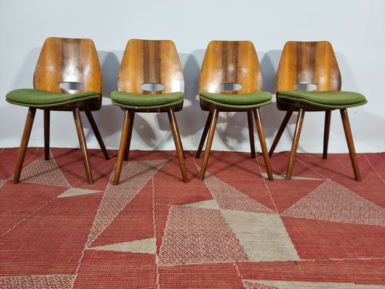 Image 1 of Vintage eetkamerstoelen 1970, set van 4