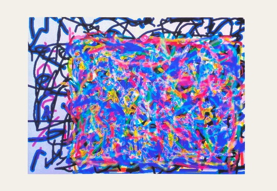 Image 1 of Composizione di Philippe FRESCO, serigrafia, 1993