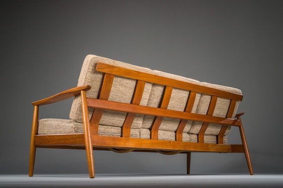 Image 1 of Deense moderne zitset in teakhout van Arne Vodder voor France & Søn, jaren 60, set van 3