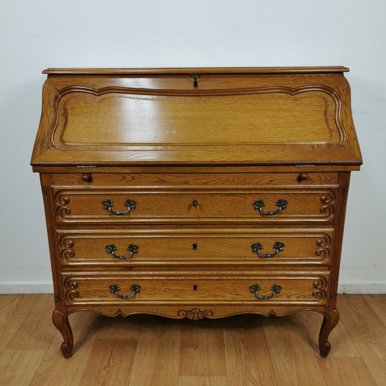 Image 1 of Vintage Secretaire Ladekast Landelijk Bureau Buro