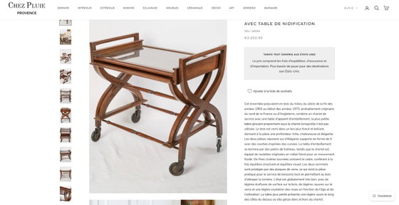 ✨ Bellissima coppia di tavoli vintage in teak – Carrello bar & tavolino – Benoit-Guyot Lyon ✨ – Benoit Guyot (photo 3 of 20)