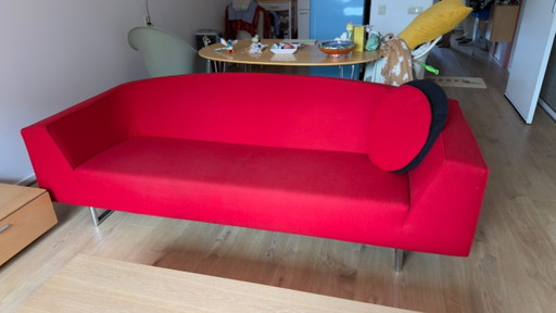 Divano di design Topform – Rosso, 3 posti – Design olandese senza tempo – 3 5 zitsbanken, Textile (photo 2 of 12)