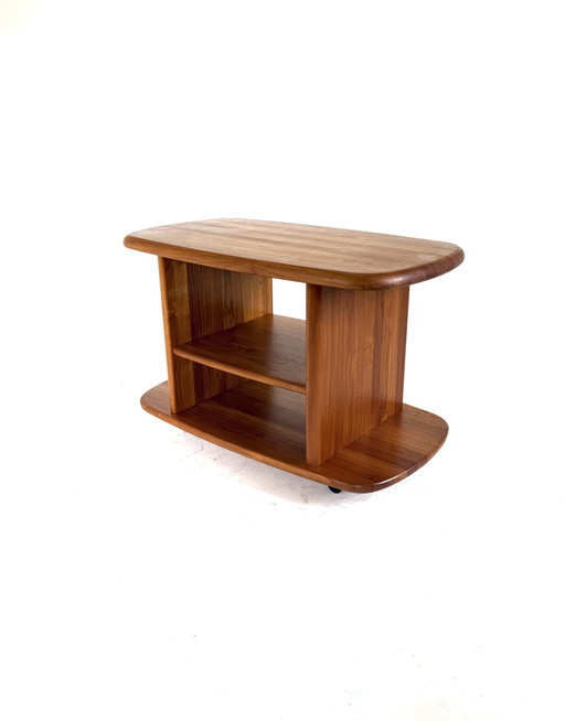 Vintage teakhouten trolley, Toften Møbelfabrik ‘80