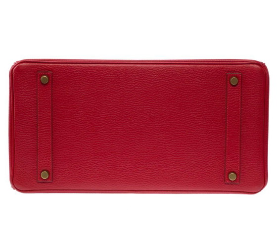 Image 1 of Sac HERMES Birkin 35 en Cuir Rouge - 103417