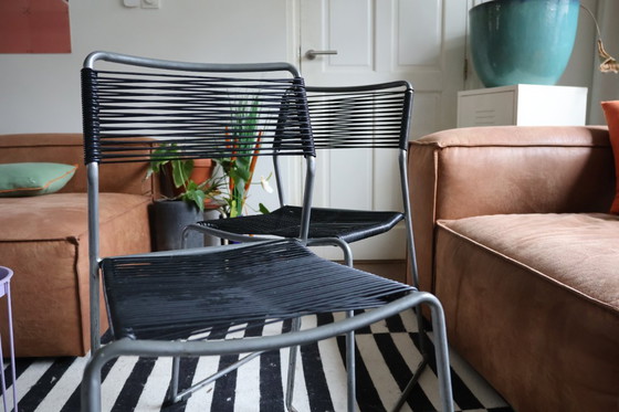 Image 1 of Due sedie spaghetti vintage IKEA Melker – disegnate da Lisa Norinder (anni '90)