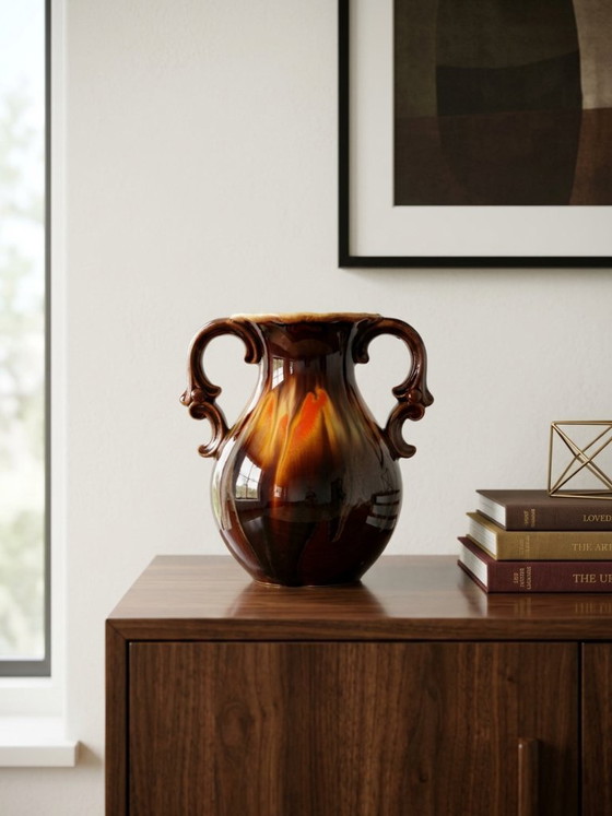 Dümler & Breiden – Two-Handled Glazed Ceramic Vase – Model 1110/19 (photo 2 of 9)