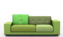 Vitra Polder sofa compact with Hocker set of 2