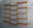 Mid-Century Danish wall shelving unit by Poul Cadovius for Cado, 1960s