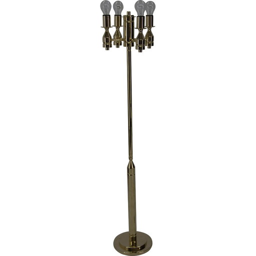 Vintage Stehlampe aus Messing, 1970