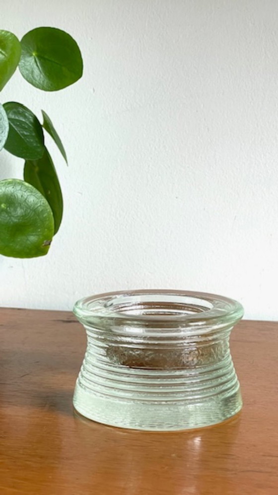 Image 1 of Vintage Glass Paperweight Trinket Tray