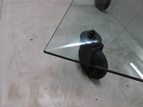 Image 1 of Gae Aulenti for Fontana Arte "Table with Wheels" Italy 1980