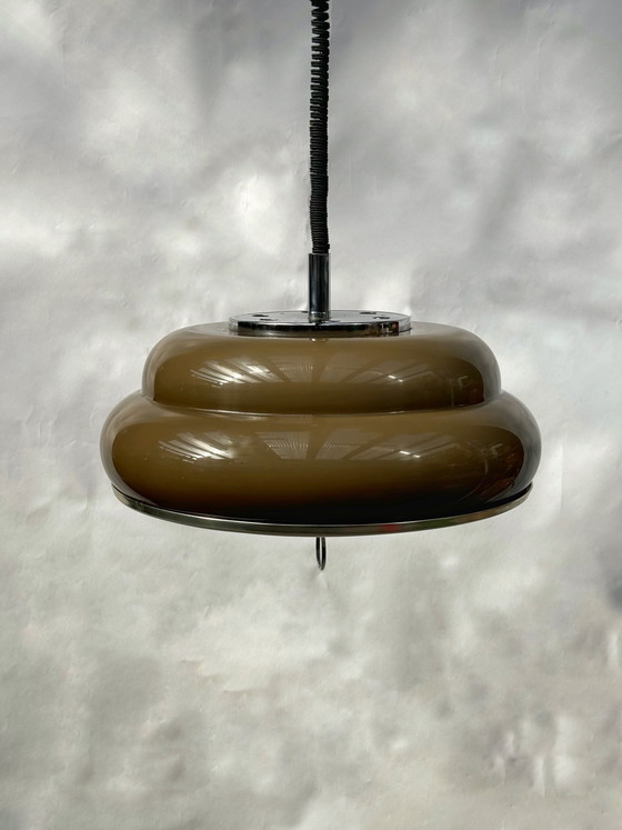 Image 1 of Unique Mid-Century / Space Age Belgian Pendant Lamp from 1978