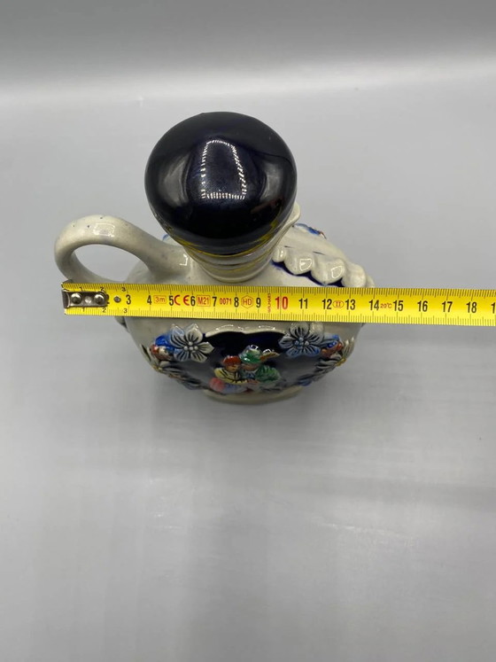 Alte Likörkaraffe aus Keramik – Souvenir aus Friedrichshafen – Deutschland – ca. – Geschirr, Cork, Ceramic (photo 7 of 8)