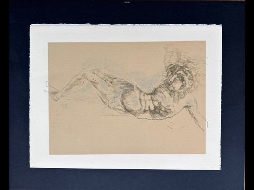 Magnifique lithographie de Marino Marini. Publiée en 1971 par S.P.A.D.E.M. à 800 exemplaires.