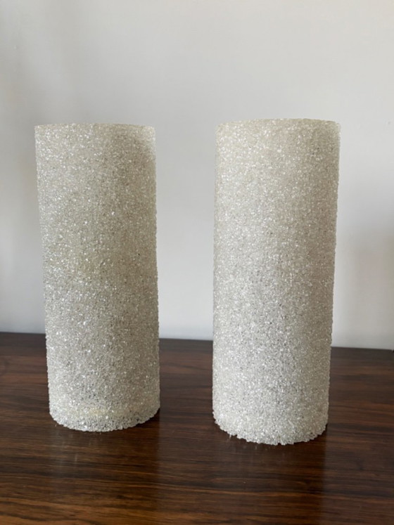 Beautiful vintage retro wall lights from the 1960s, Plexiglass, Transparent (photo 6 of 11)