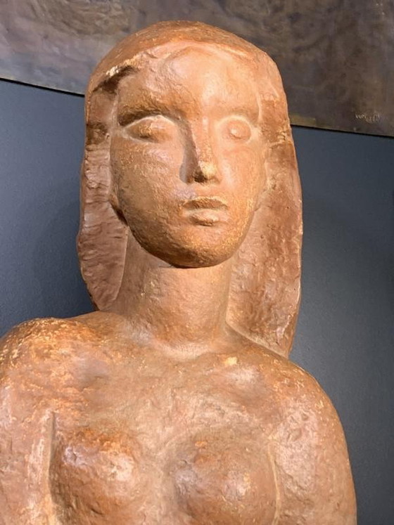 Sculpture Expressionniste Art Déco Buste de Femme Nue par Harry Elstrom, années 1940 – Art Deco (photo 6 of 18)