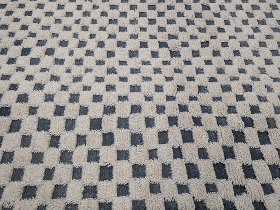 Image 1 of Berber Rug - 261 cm x 153 cm - white and gray Wool
