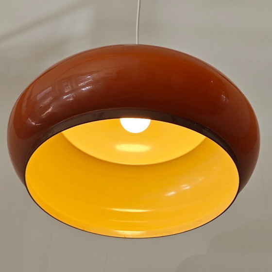 Image 1 of Suspension vintage en plastique marron