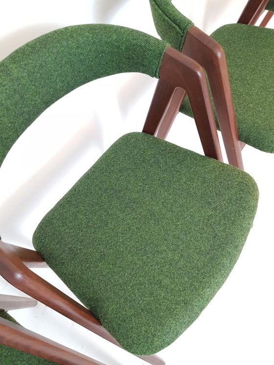4 Vintage Farstrup Thomas Harlev Model 205 Stoelen Nieuw Bekleed Keymer Rich Wool – Eetkamerstoelen, Wood (photo 13 of 15)