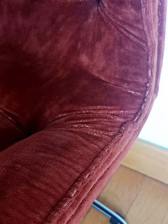 2 sillas Gastone Rinaldi de terciopelo y cromo, 1970 – Sillas de comedor, Velvet (photo 5 of 15)