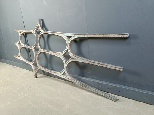 Sculpture murale brutaliste vintage, 1970