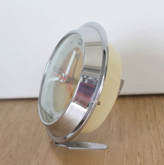 Sveglia "Diamond" – Anni '70, Design Retro Space Age! – Diamond Zuanshi, Orologi, Chrome (photo 2 of 10)