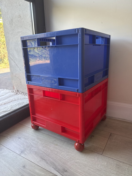 Vintage IKEA MÅRD Opbergboxen – Set Van 5 – Armadi contenitori, Plastic (photo 6 of 14)