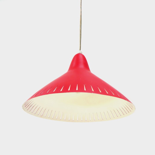 Vintage Pendant Lamp by H. Busquet for Hala Zeist, 1950s