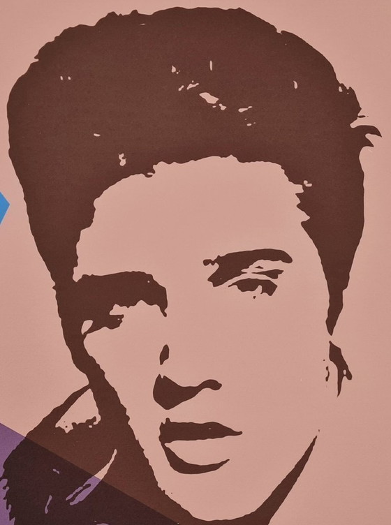 Image 1 of D'après Andy Warhol, Elvis Presley, années 1980, lithographie