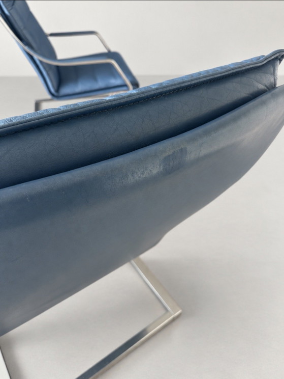 Vintage Art Collection, Walter Knoll, Komet Lounge Chair – Poltrone, Leather, rvs (photo 7 of 15)