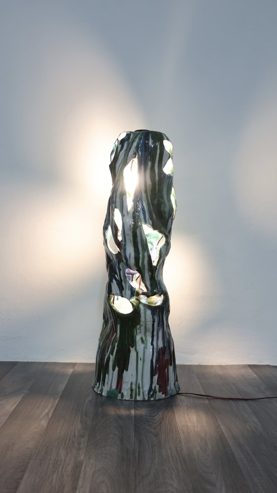 Image 1 of Ernesto Treccani Attr. Tafel- of Staande Lamp Keramisch Design Modern Antiek