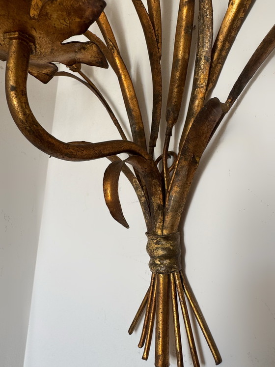 Image 1 of Apliques de pared con forma de espiga de trigo, década de 1960.